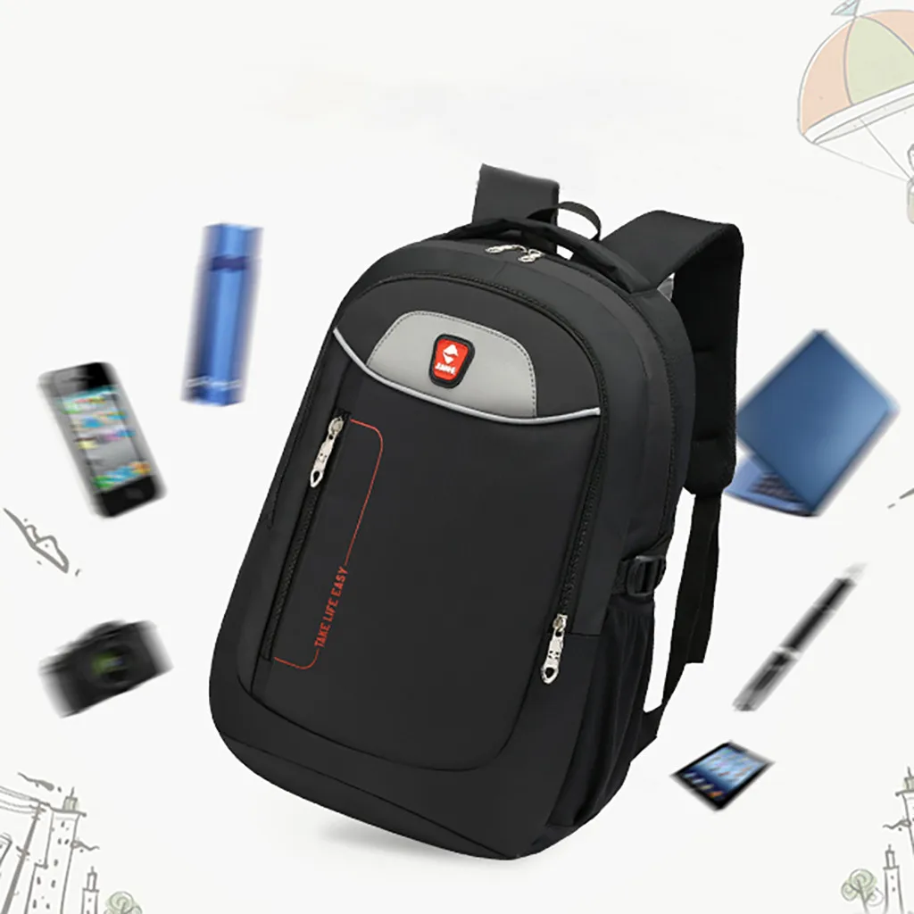 Большой Вместительный мужской рюкзак для ноутбука, Многофункциональный Водонепроницаемый рюкзак для подростков, деловой повседневный рюкзак для путешествий JUNE25
