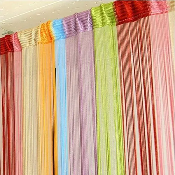 

Mixed Colors Line String Curtains Window Curtain For A Shop Window Display Window Curtain For Living Room Blackou Door