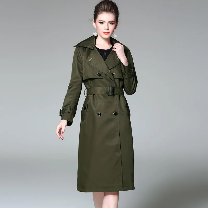 Buy Winter jacket Women 2018 Army green Fashion double