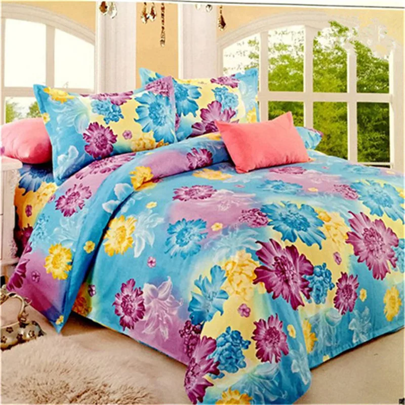 

new style Art floral pattern 3D bedding Grinding MAO 4pcs quilt cover/Bed sheet/pillowcase size Queen