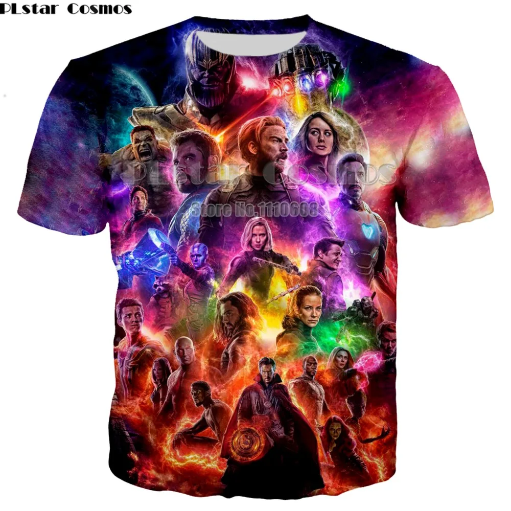 Marvel Movie Avengers Endgame Short Sleeve T Shirt Quantum Warfare Men/Women 3d Print t-shirt cool Tshirt Casual Summer Tops 7XL