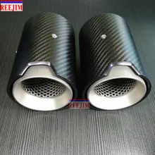 1 Piece Carbon Fiber Exhaut tip for BMW M2 M3 M4 M135i M235i M140i M240i Mufflers Matte/Glossy Carbon Style Parts