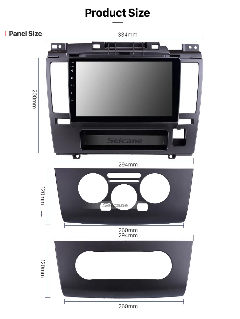 Best Seicane 9 inch for 2005-2010 Nissan Tiida Android 8.1 HD Touch Screen GPS Navigation Radio Bluetooth 3G Wifi Digital TV SWC 15