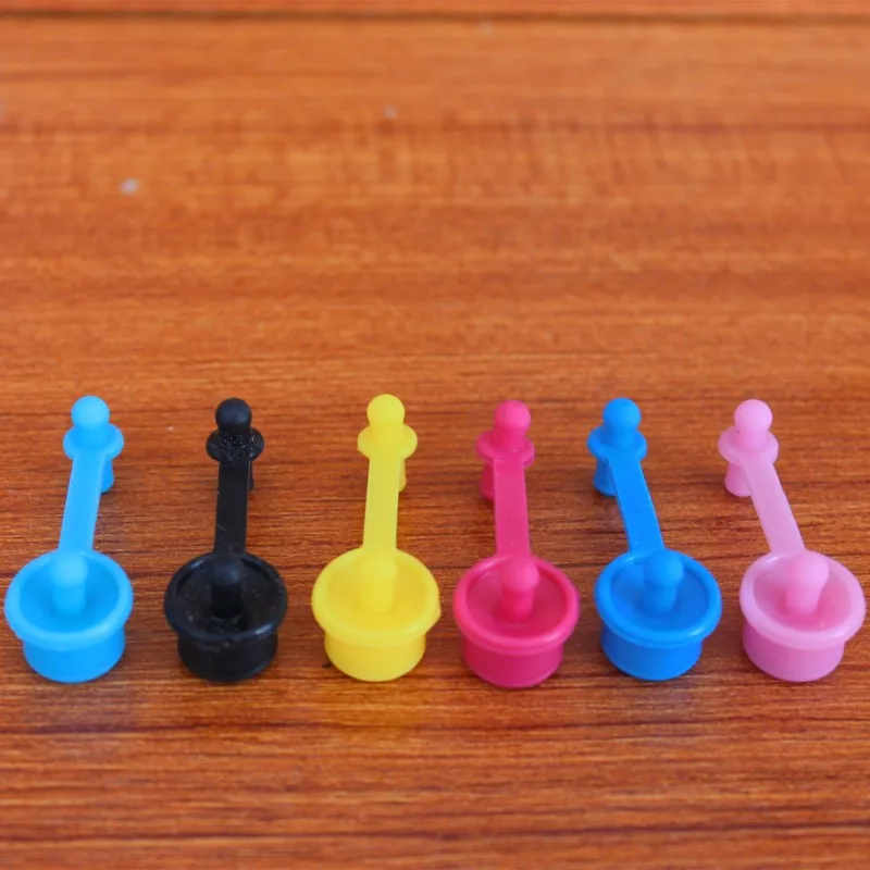

XIMO 6C Colorful Rubber Plugs for ink tank and long big Refillable Ink Cartridge
