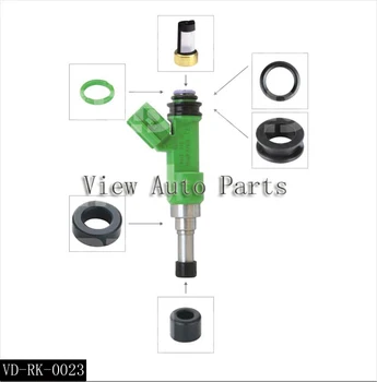 

300 sets Fuel Injector Repair Kits For Toyota Car including Micro Filter Rubber seal orings Plastic Washe Cap VD-RK-0023
