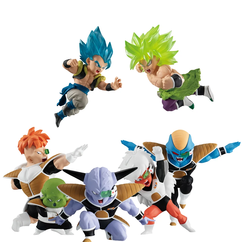 Tronzo 7 шт./компл. Bandai Dragon Ball Z Рекламные движения 2 Broly Gogeta The Ginyu Force ПВХ фигурка модель игрушки куклы