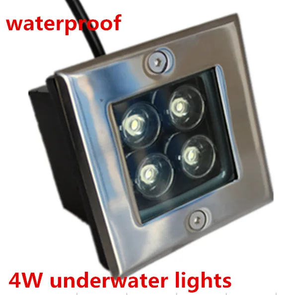 2PCS 4W Square LED underground lamps Buried light outdoor light ground