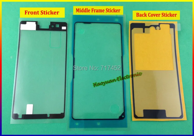 

OEM Battery Back Cover/Middle Frame/Front Adhesive Sticker For Sony Xperia Z1 MINI Compact M51W Tape Waterproof Glue Original