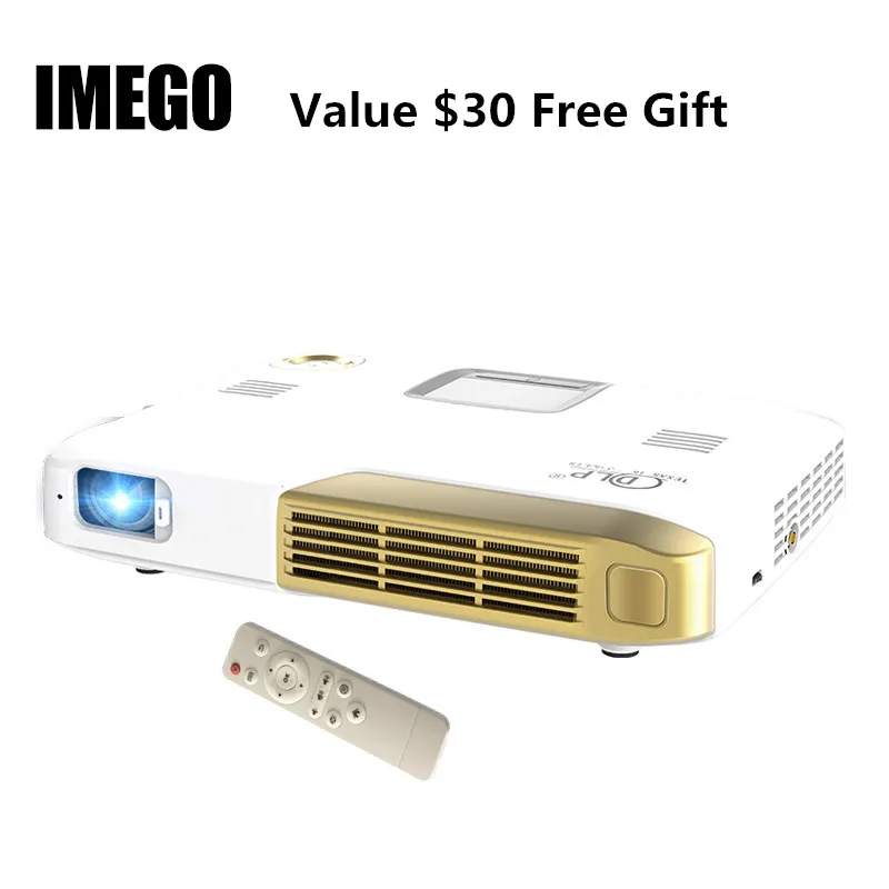 LED Portable font b Projector b font 2000LM Mini HDMI Business Home Media Player 4K HD