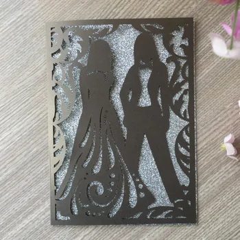 

50pcs/lot Delicate Carved Pattern Invitations Card Event&Party Supplies Wedding Invitations Anniversary Celebration