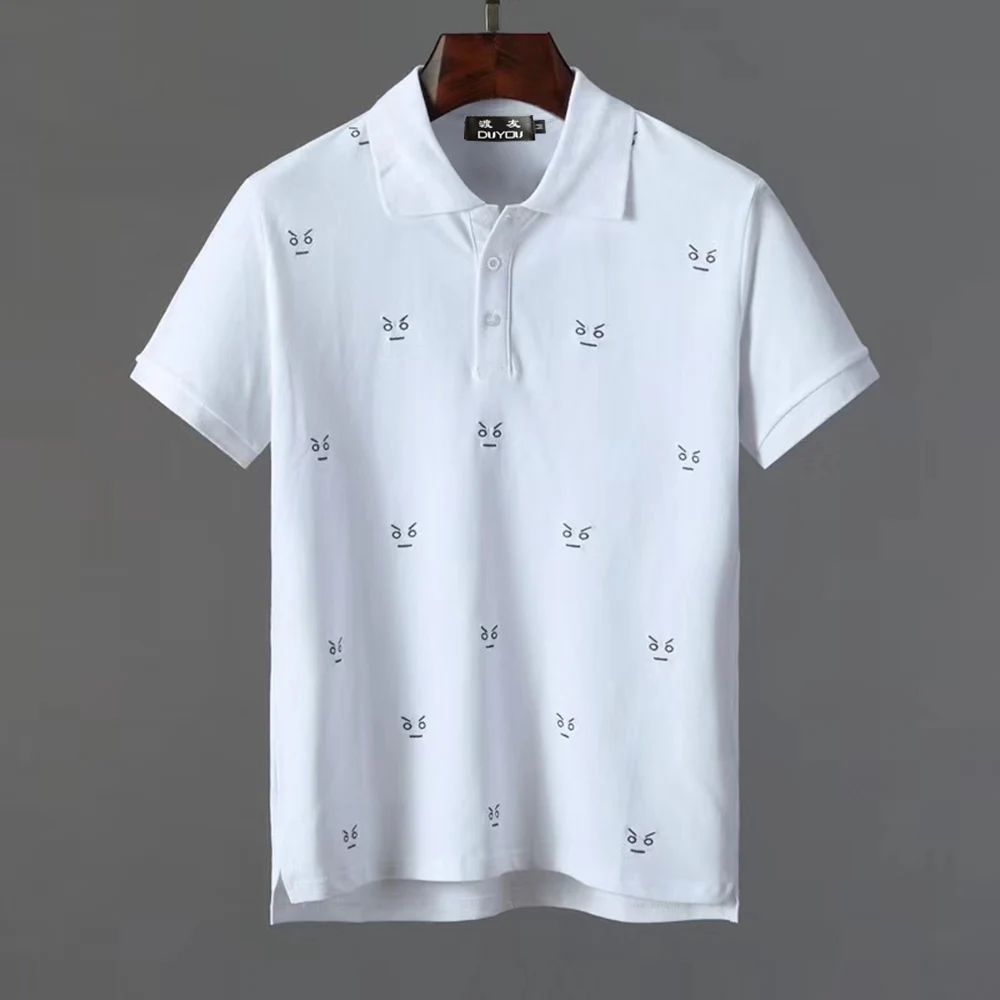 

Mens New Summer Polo Shirt Men High quality 100% cotton Polo Shirt Short Sleeve Full Embroidery Polo Shirt Male Brand Clothing