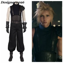 Game cosplay Final Fantasy VII Remake Anime Cosplay Costume Cloud Strife Combat Clothes Halloween Costume Adult High Quality Game cosplay Final Fantasy VII Remake Anime Cosplay Costume Cloud Strife Combat Clothes Halloween Costume Adult High Quality
