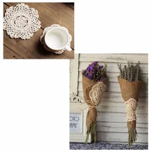 5X10 см Кружевная салфетка для свадебного торта, торта, печенья, круглые подушечки, столовые приборы