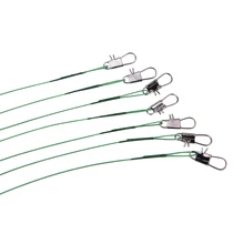 20 шт. анти-укуса рыболовное грузило леска проволока рыболовная сделка с искушением леска рыболовные приманки 23 см зеленый