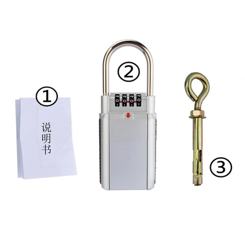 Настенный домашний наружный замок безопасности цифровая коробка ключ замок коробка ключ Hider металлический ключ коробка для хранения