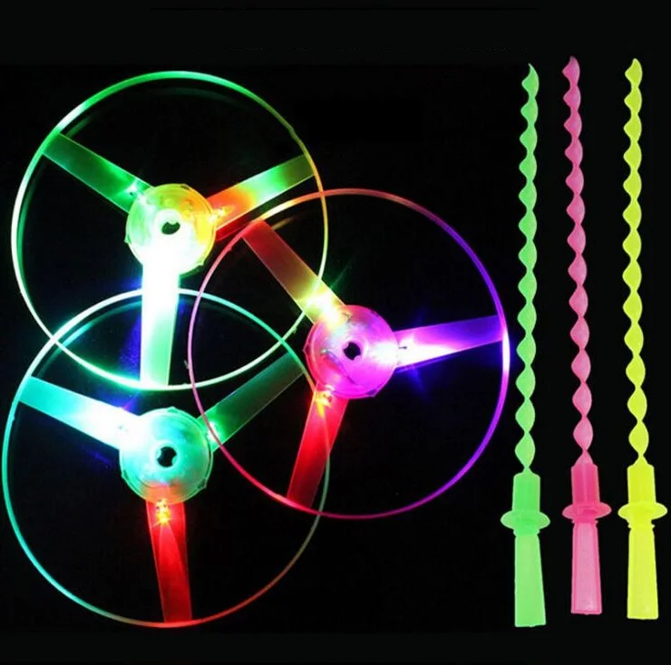 10pcs/set Large Amazing LED Light Arrow Rocket Helicopter rotating