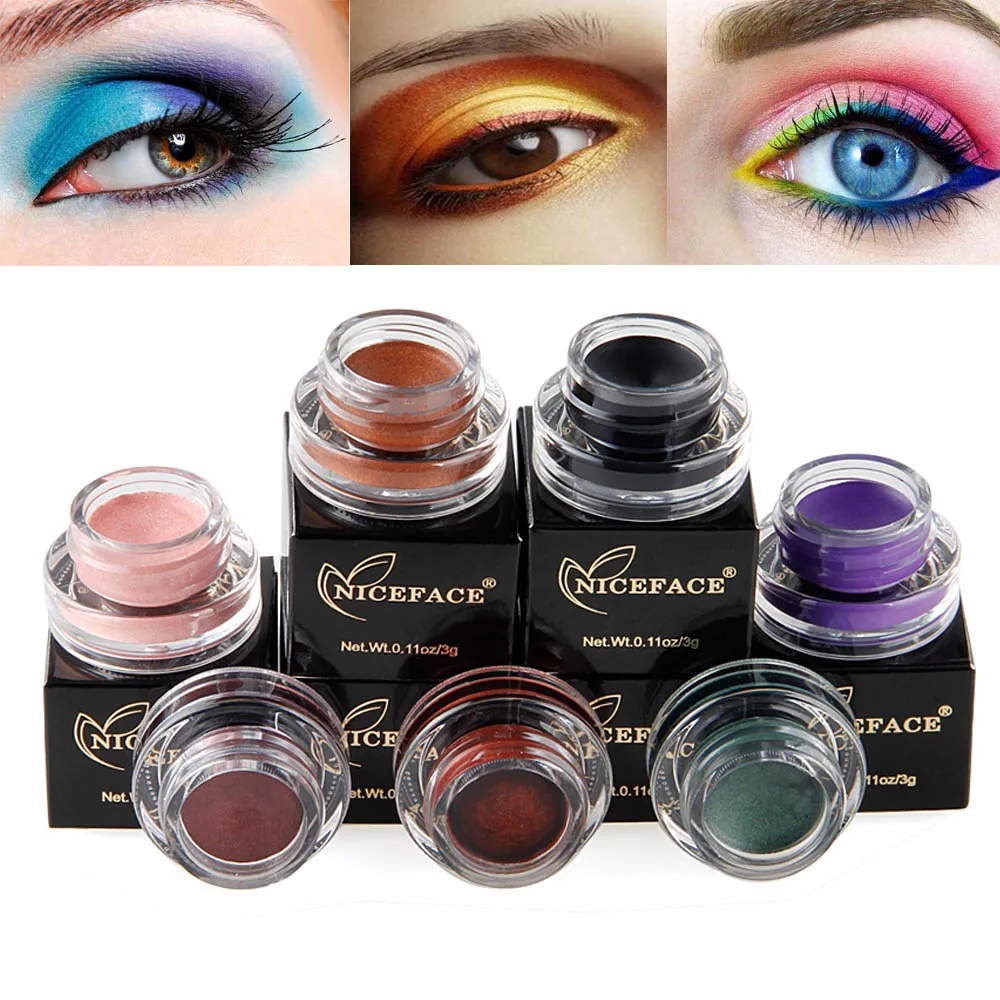 Niceface single color shimmer eyeshadow cream waterproof long lasting