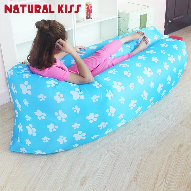 High quality Portable Inflatable Lazy Sofa Sleeping Lazy Bag Beach Sofa Lounger air Bean Bag Chair