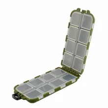 Отсеки чехол для хранения аксессуары для ловли нахлыстом приманка крючок Приманка снасти Коробка инструмент Зеленый Спорт Полезная