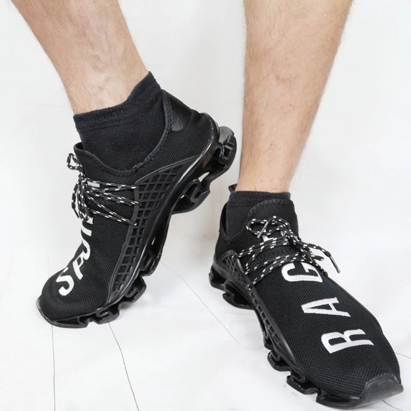 Унисекс кроссовки для бега Пара Спортивная обувь для мужчин и женщин шнуровка дышащая сетка обувь для мужчин и женщин 36-46 3 цвета