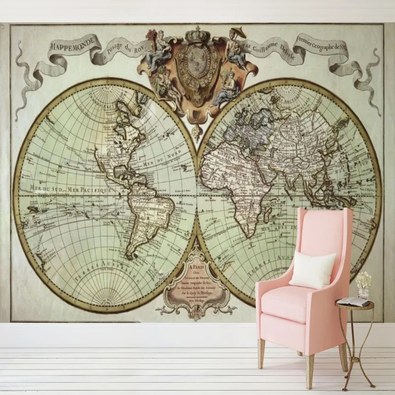 custom wall mural world map wallpaper Retro nostalgia nautical route bedroom study room 3D stereo bathroom wallpaper custom wall mural world map wallpaper Retro nostalgia nautical route bedroom study room 3D stereo bathroom wallpaper