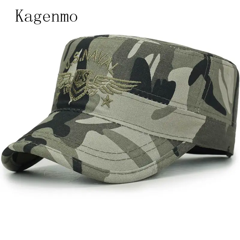 Kagenmo/ Весенняя новая стильная армейская шапка, модные камуфляжные армейские кепки унисекс, уличная солнцезащитная Кепка джунглей, Повседневная шапка солдата, 10 шт - Цвет: C