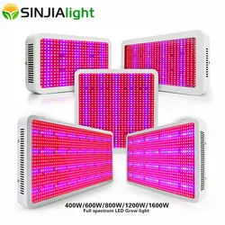 400 W 600 W 800 W 1200 W 1600 W светодио дный растут огни полный спектр гидропоники светодио дный лампы роста растений для аквариума расти палатку