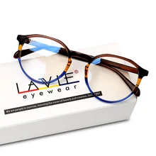 Дизайн модные женские ацетатные очки ручной работы Модные Цветные оправы для молодых женщин девушек круглые роскошные очки по рецепту