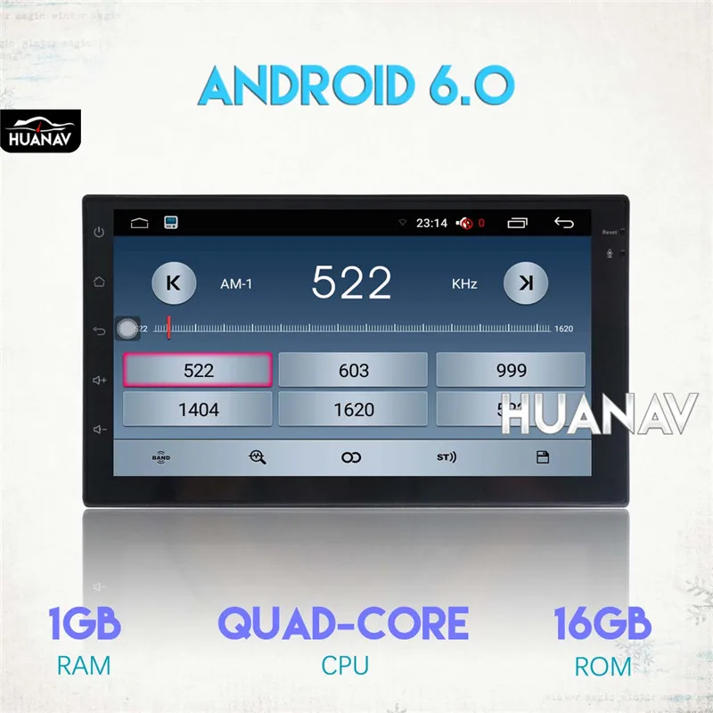 Discount Universal Car radio Player GPS navigation for most car 2 din car radio GPS Android 6.0 7 INCH Multimedia Stereo Headunit 1
