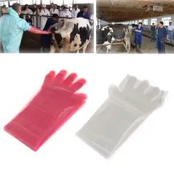 50 шт. одноразовые перчатки упаковка длинный рукав ветеринарный экзамен защита рук инструмент мягкий пластик для фермы медицинский Pro