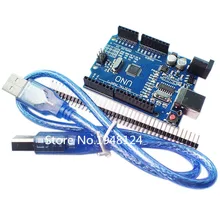 UNO R3 MEGA328P CH340 CH340G для Arduino UNO R3+ USB кабель