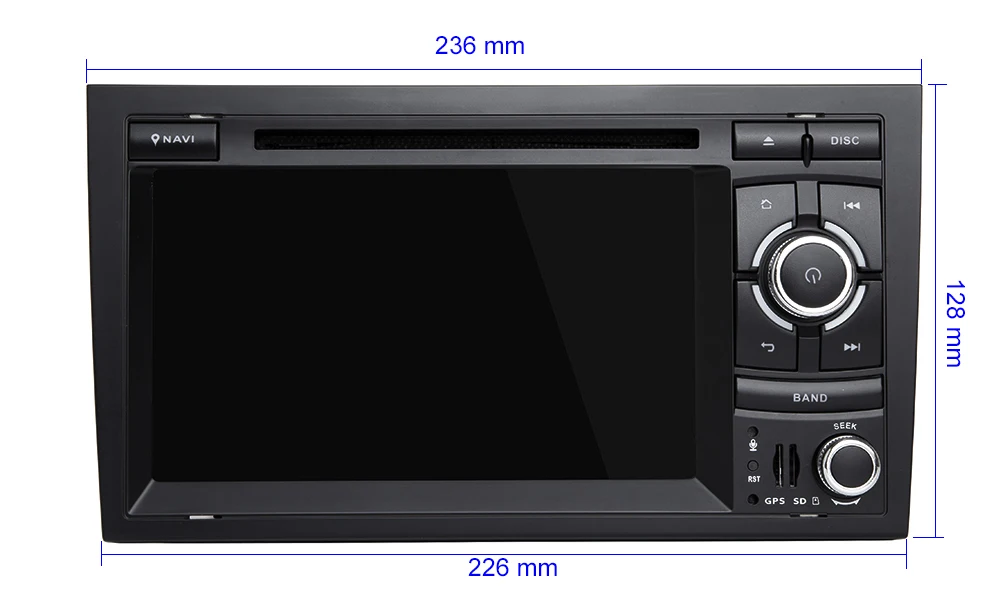 Sale DSP IPS Android 9.0 Car DVD Player Multimedia Radio GPS for Audi A4 S4 RS4 Seat Exeo with wifi BT stereo 1