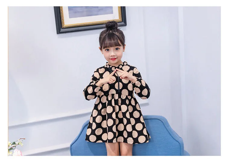 Baby Korean Kids Clothes Girls Dress Long Sleeve Spring Autumn Big Children Dresses Girls New 2019 Back To School Clothing 2019 2 3  4 5 6 7 8 9 10 11 12 13 14 15 16 years little  big  children's dresses  girls toddler dress (2).jpg