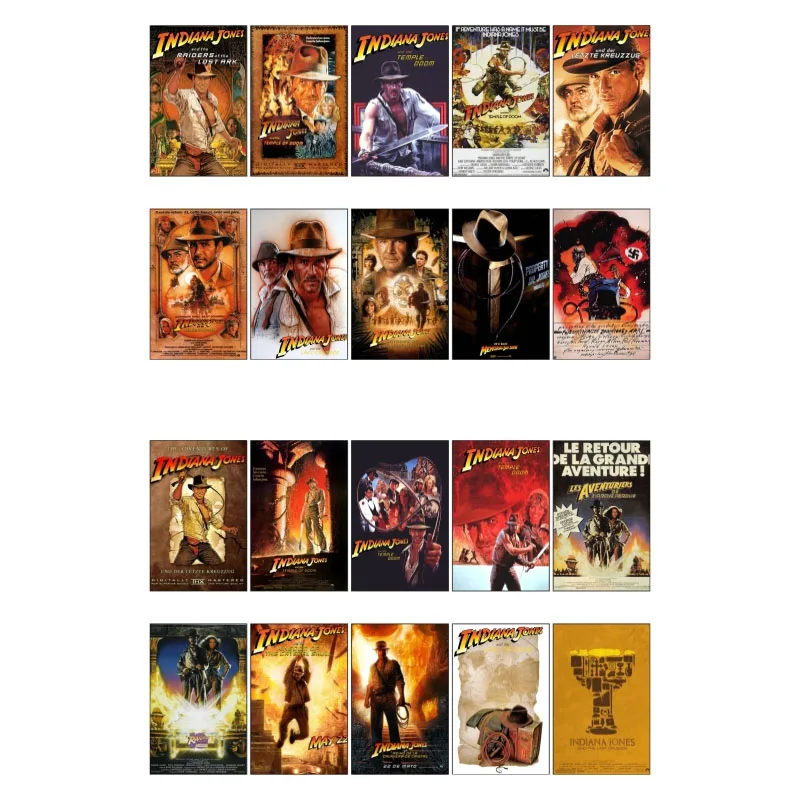 

1 PCS Raiders of the Lost Ark Movie Theme Poster DIY Waterproof Sticker Post It Decoration Scrapbooking Bullet Journal Stickers