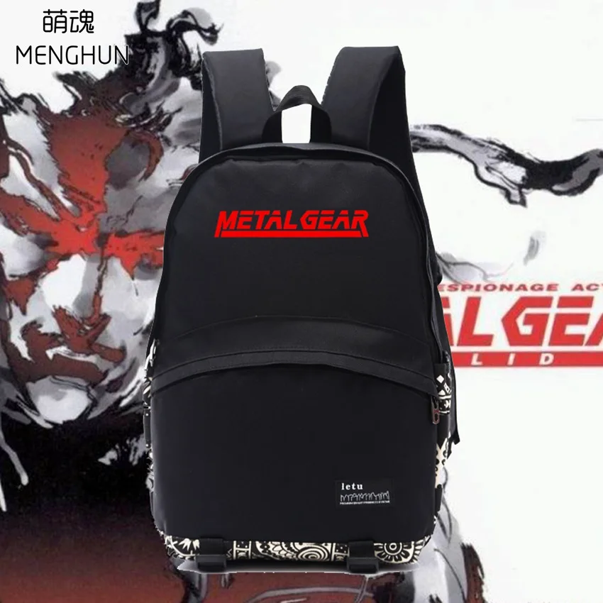 MGS fans backpacks Metal gear bag cool men's nylon backpack Metal gear