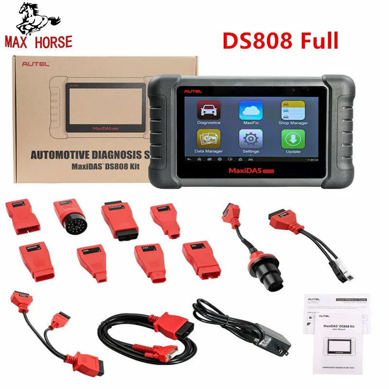 

Autel MaxiDAS DS808 K Upgrade version of DS708 DS808 Full System Car Diagnostic and ECU coding Tool with full OBD OBD2 adapters