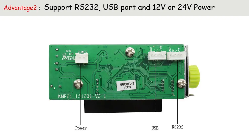 58 мм Встроенный термопринтер Поддержка RS232 ttl порт высокое качество панель чековый принтер с авто резак поддержка ESC/POS команды