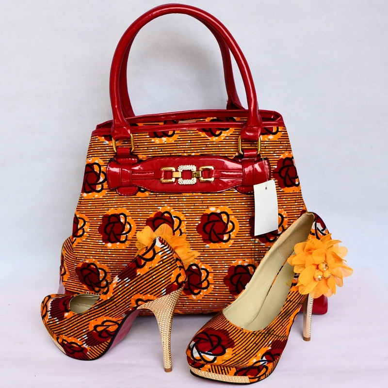 african print shoes and bags