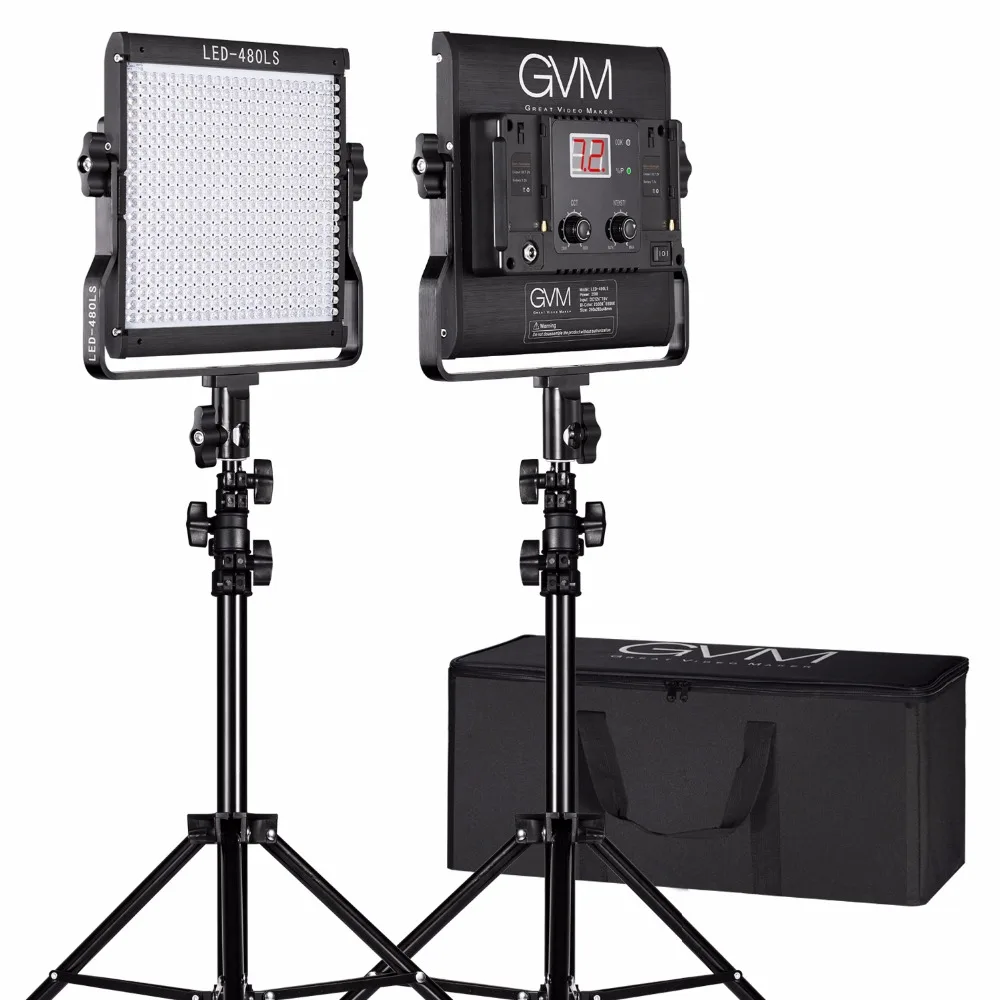 

Dimmable 2300-6800K CRI97 480 LED Video Photo Studio Light Panel Kit With Light Stand For Photography Shooting Lighting