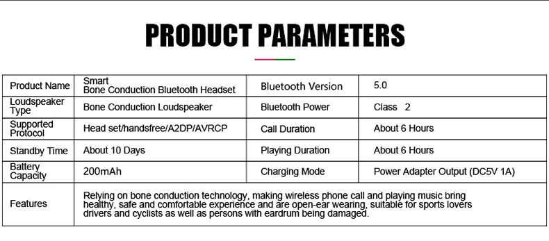 Z8 Беспроводные наушники с костной проводимостью, Bluetooth 5,0, смарт-гарнитуры, спортивные наушники, ушные крючки, гарнитура с микрофоном