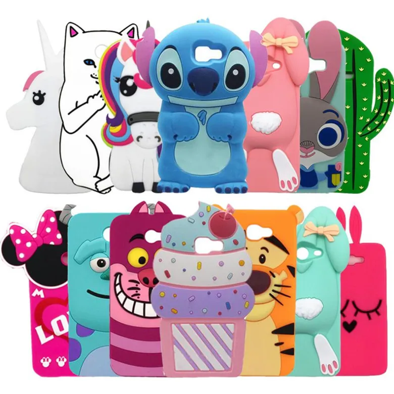 

3D Cartoon Unicorn Silicone Case Cute Teddy Horse More Patterns Rubber cover for Iphone 6 6plus 7 7plus 8 8plus