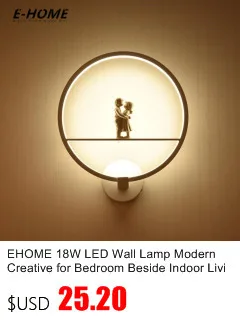 EHOME Outdoor indoor Wall light Waterproof 6W 12W AC85-265V COB Led Sconces Modern Home Lighting white black Decoration