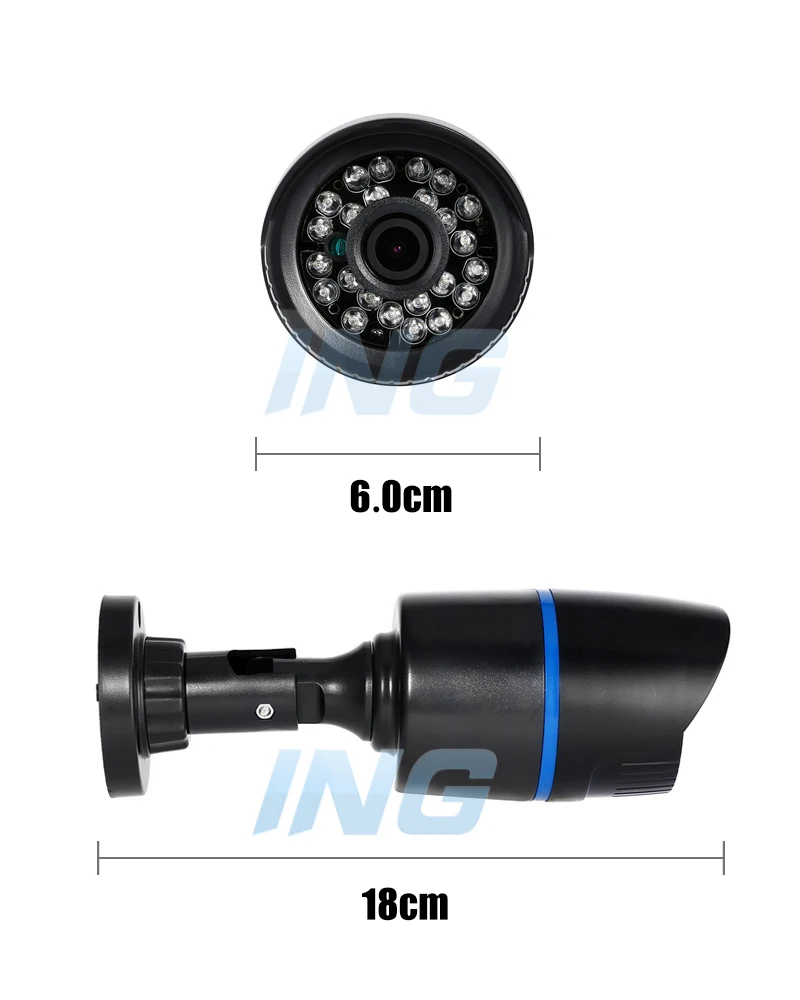 Водонепроницаемый HD 720 P/1080 P 24 светодиодный IR AHD camera наружная 1.0MP/2.0MP цилиндрическая камера безопасности ночное видение CCTV Cam system