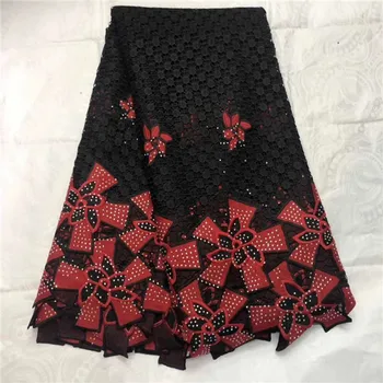 

African Lace Fabric 2019 Milk Lace Fabrics High Quality net Lace Embroidery French Tulle Lace Fabric For dress