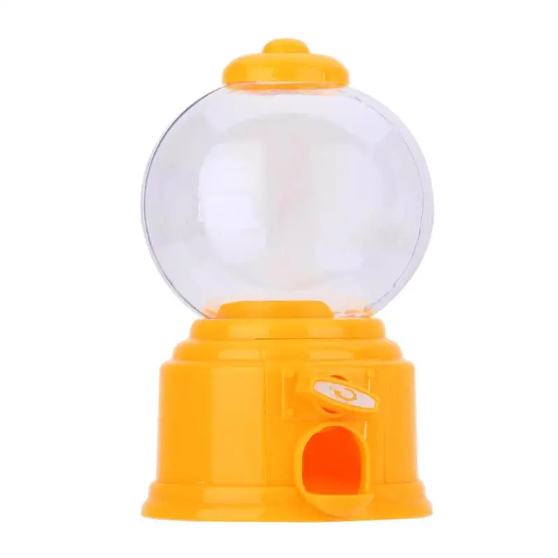 Милые мини коробка для конфет машина Творческий пузырь хранения Jar конфеты диспенсер Детские игрушки Детский подарок диспенсер для конфет бутылки - Цвет: Цвет: желтый