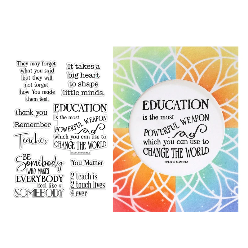 

THANK YOU TEACHER Stamps DIY Scrapbooking Card Stencil Paper Cards Album Decoration Embossing Folder
