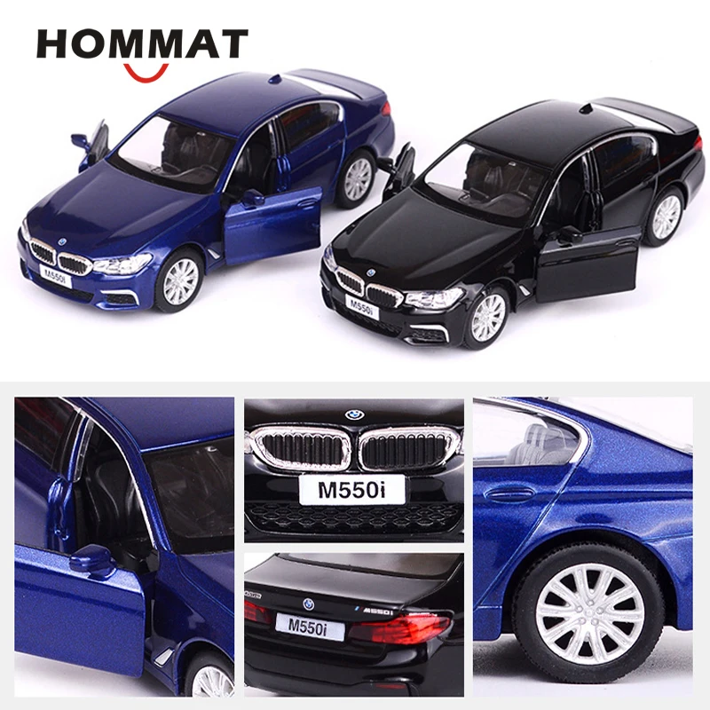 HOMMAT Simulation 1:36 M550i Sedan Car Model Alloy Diecast Toy Vehicle Model Car Collection Gift Toys For Children Pull Back