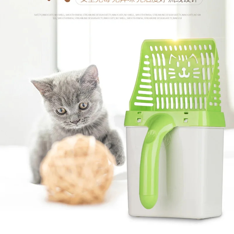 

Cat Sand Shovel Self-contained Collection Function Shovel Cleaning Cat Feces Pet Cat Supplies