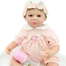 22 Inch 50-55 CM Handmade Lifelike Silicone Reborn Baby Dolls Soft Body Newborn Babies Alive Doll Toys For Baby Growth Partners