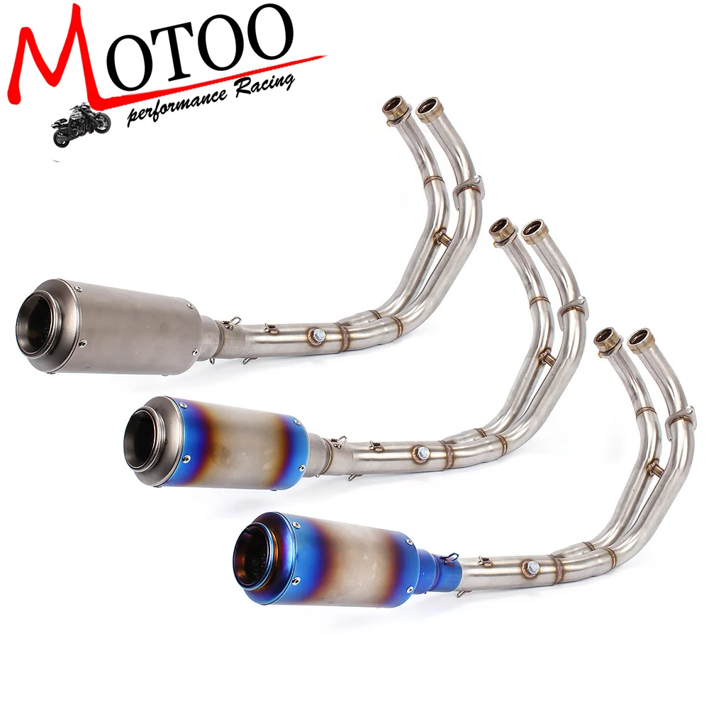 

Motorcycle carbon fiber Exhaust System End Pipe Connector FOR YAMAHA MT-07 MT07 FZ-07 14-17 XSR700 2016-2017